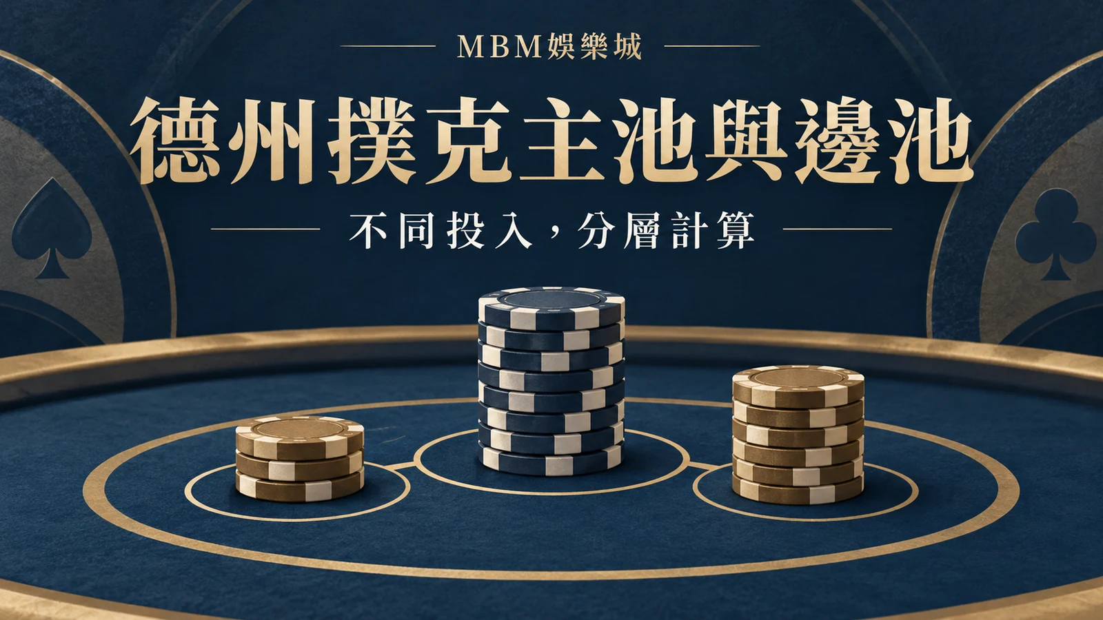 德州撲克邊池怎麼算？三人全下的主池與領取資格｜大老爺娛樂城